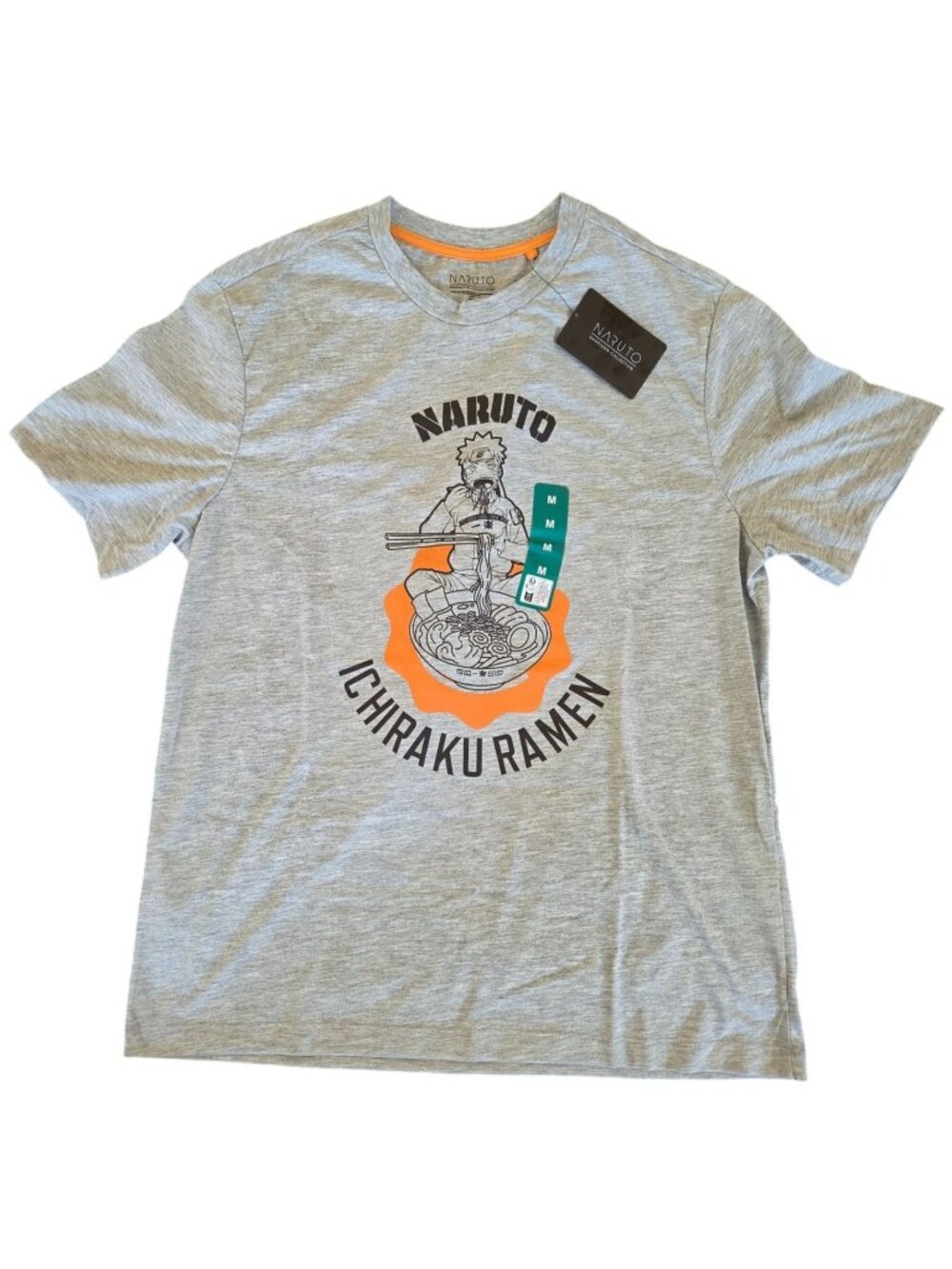 Graphic T-Shirt Naruto Shippuden Collection Ichiraku Ramen Gray M Bioworld NWT